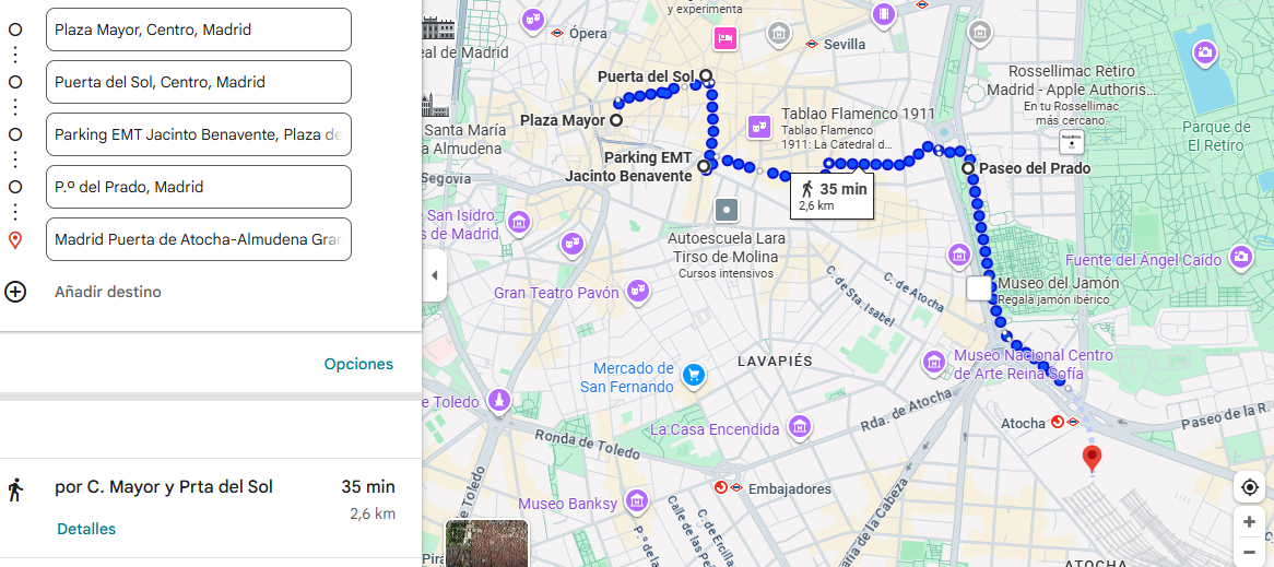Recorrido D1