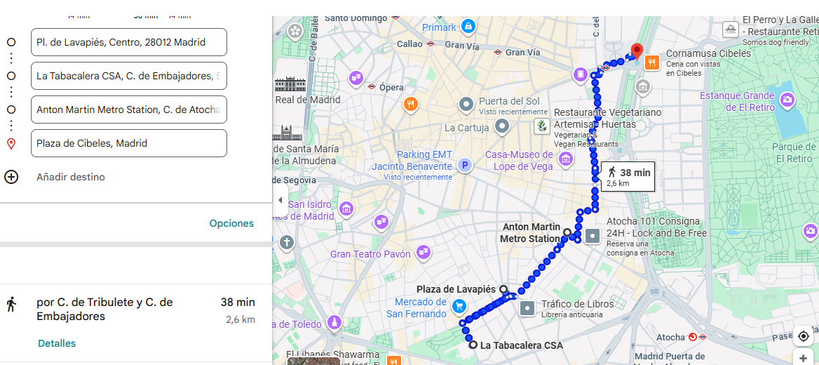 Recorrido D2